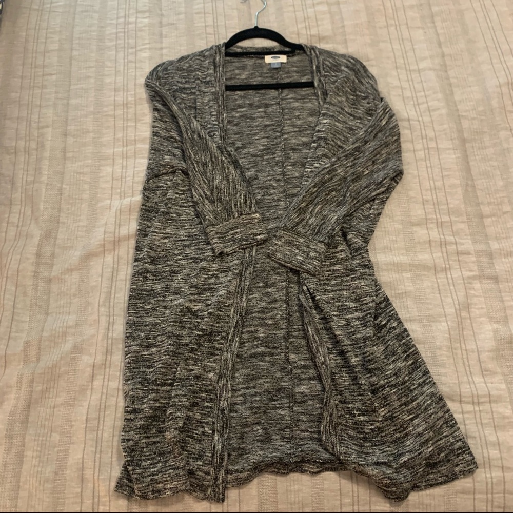 Gray Marled Cardigan